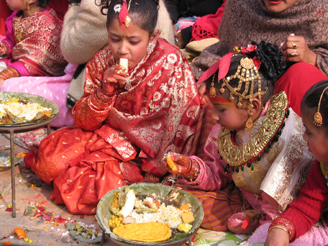 Newar women never become widows