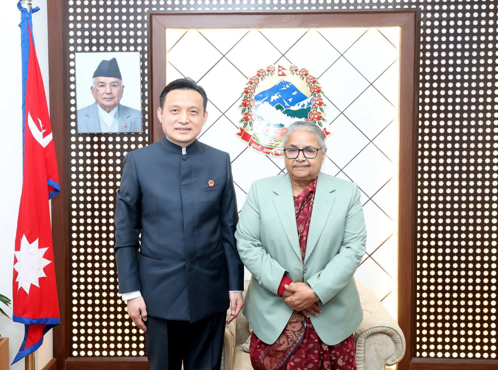Commitment to take Nepal-China relations to a higher level: Courtesy meeting between Prime Minister Karki and the newly appointed Chinese ambassador