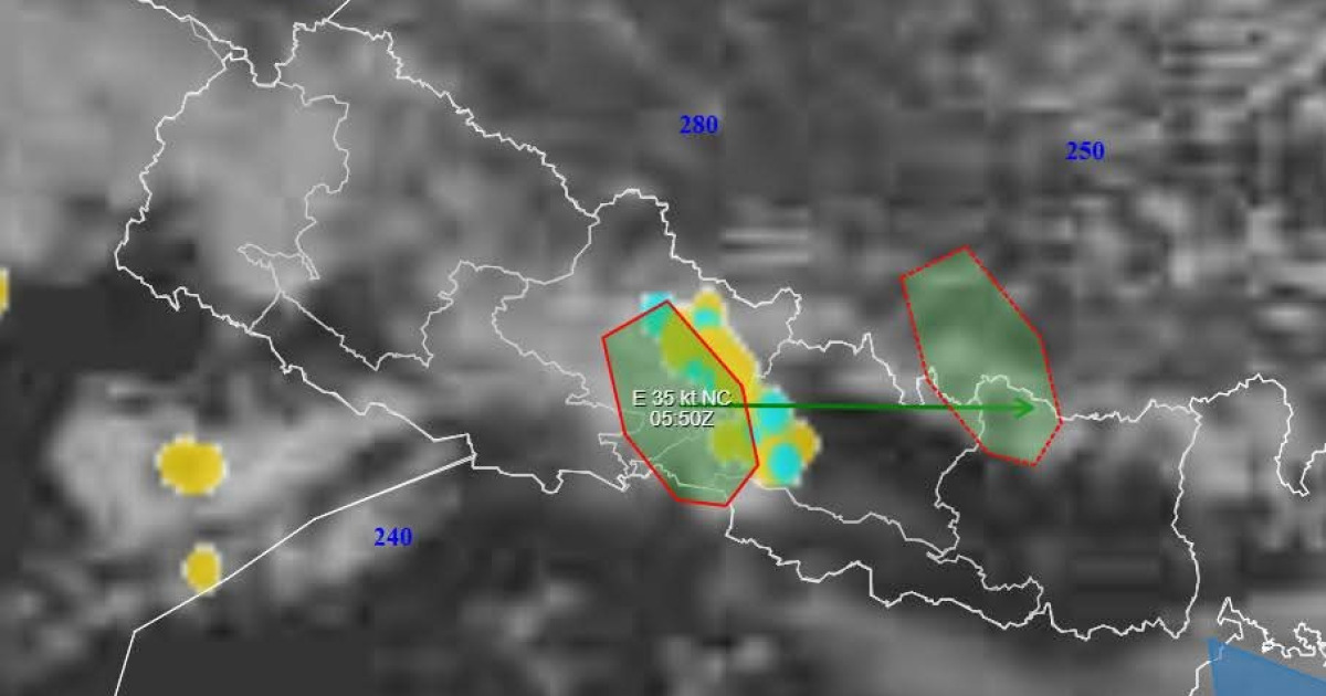 चैतको बदली: गण्डकी र बागमतीमा चट्याङसहित वर्षा, पूर्वतिर सर्दै मौसम प्रणाली