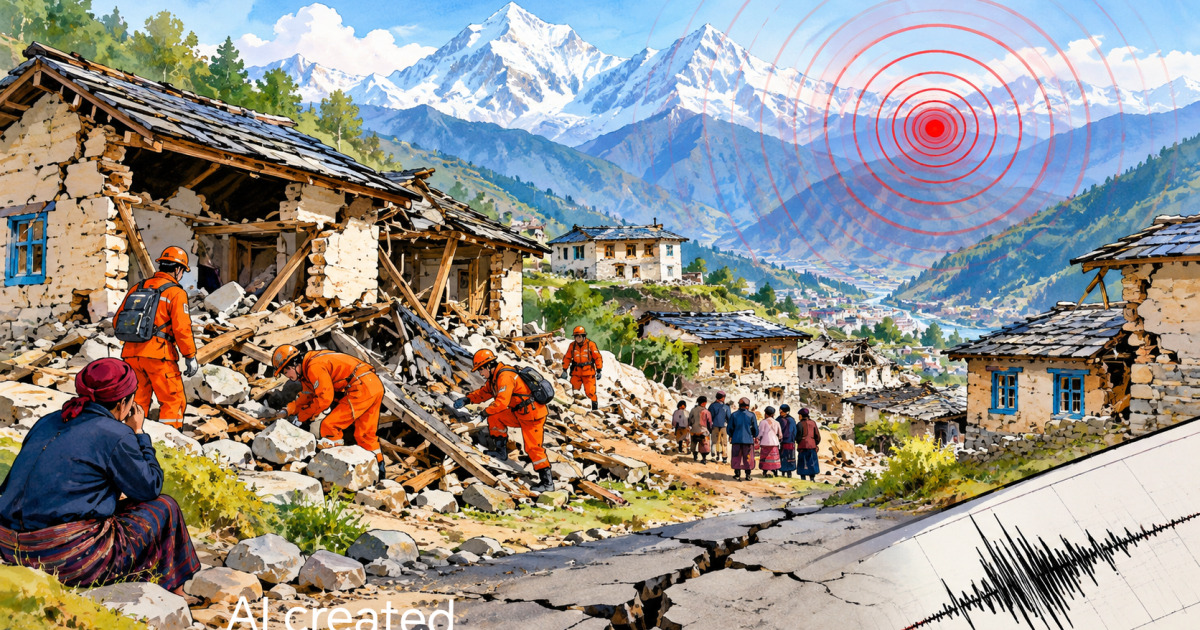 तिब्बतमा ७ म्याग्निच्युडको भूकम्प, १६ जनाको मृत्यु, ४६ घाइते