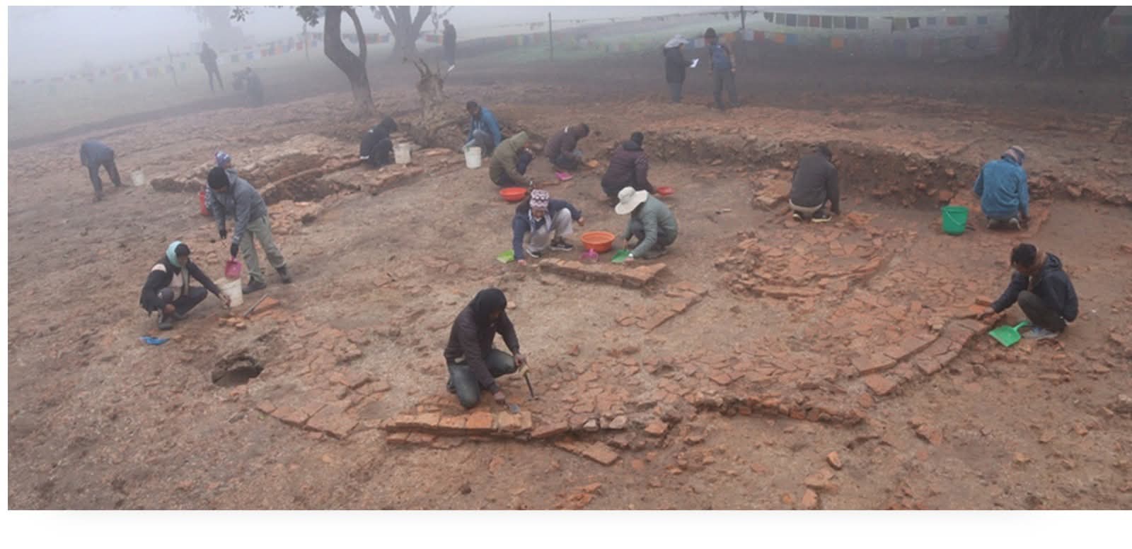 तिलौराकोटमा दुर्लभ ‘एप्सिडल’ बौद्ध स्तूप फेला परेपछि बेलायती दूतावासद्वारा बधाई
