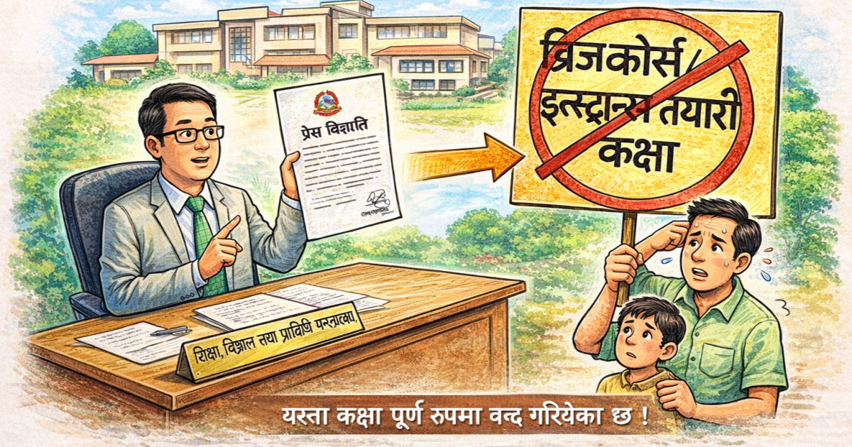 प्रवेश परीक्षा तयारी कक्षा सञ्चालनमा पूर्ण प्रतिबन्ध