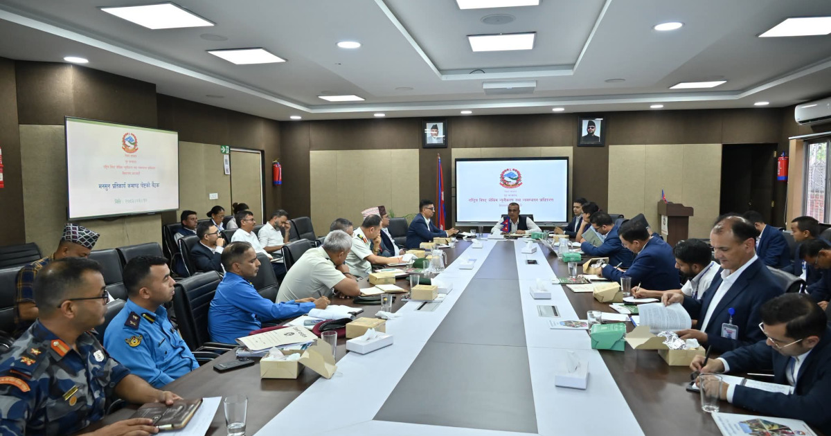 मनसुन प्रतिकार्य कमाण्ड पोष्टको पहिलो बैठक: पूर्वतयारीका कामहरु सक्न सम्बद्ध निकायहरुलाई अनुरोध